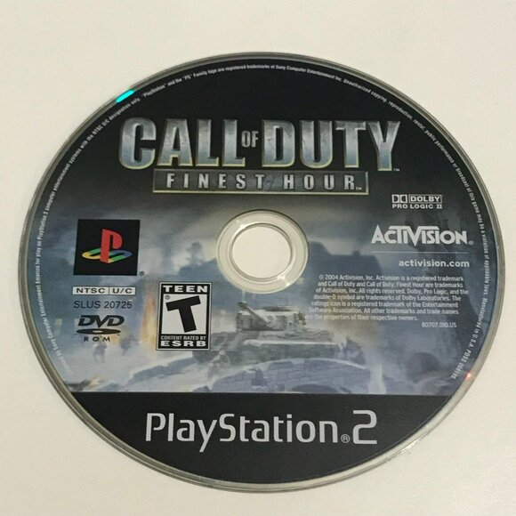 PS2 Call of Duty Finest Hour PlayStation 2